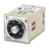 Controlador de temperatura con ajuste análogo, bajo costo, Din 48x48mm, On/Off, rango 0-200C, entrada tipo J, Tensión de alimentación 100 to 240 VAC 50/60 Hz
