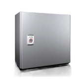 1003000 AX Armario compacto, An.Al.Pr.: 300x300x210, acero inoxidable, con placa de montaje, RAL7035