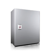100500 AX Armario compacto, An.Al.Pr.: 300x380x210, acero inoxidable, con placa de montaje, RAL7035