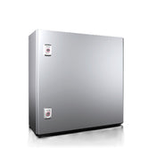 1007000 AX Armario compacto, An.Al.Pr.: 500x500x210, acero inoxidable, con placa de montaje, RAL7035