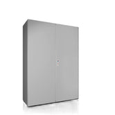 1115000 AX Armario Compacto, An.Al.Pr.: 1000x1400x400, chapa de acero, con placa de montaje, RAL7035
