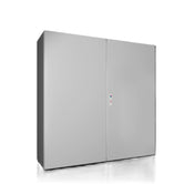1116000 AX Armario Compacto, An.Al.Pr.: 1200x1200x400, chapa de acero, con placa de montaje, RAL7035