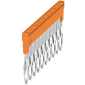 ZQV 2.5N/10 Conexión transversal (borne), insertado, naranja, 24 A, Número de polos: 10