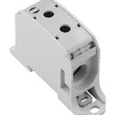 Borne de distribuidor de potencial, Conexión brida-tornillo, Gris claro, 95 mm², 232 A, 1000 V, Número de conexiones: 1, Número de pisos: 1