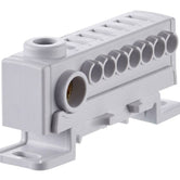 KS74H1 Bloque de conexión ECB, 1 borne tonillo 25mm², 7 bornes muelle 4mm², gris