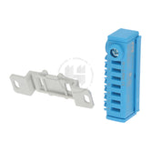 Bloque de conexión ECB, 1 borne tonillo 25mm², 7 bornes muelle 4mm², azul