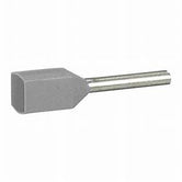 LT007510X2-GY Punta Terminal Doble Gris, 2xØ-0.75 mm²/AWG18/ L1. 10mm, 500 pzas