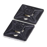 262163 Bases autoadhesivas color negro 4.8mm 28X28mm (100 pzas)
