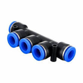 XPK 08 Colector de 5 puertos, accesorio neumático de conexión a presión 8mm