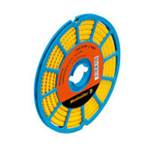 CLI C 02-3 GE/SW 2 CD Etiqueta # 2, diámetro externo del conductor 1 - 3 mm, 3mm alto x 3.4 mm ancho, 16-22 AWG, amarillo, 500 pzas