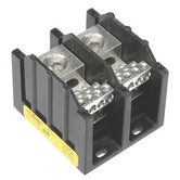 Bloque Distribución 2-polos, línea 500 - 6 AWG , sal-2 -12 AWG