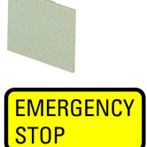 Etiqueta mini EMERGENCY STOP, 063199, 299SQ25