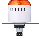 ELG Zumbador montaje traspanel con LED 110-120 V AC naranja, gris