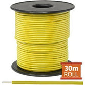 Cable monopolar 22awg 100 pies 300V 80C color amarillo