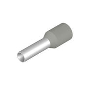 H4,0/20D GR Terminal tubular, aislado, 2.8mmØx12 mm, 12AWG, 4mm², gris, bolsa 500 pzas ( SGE LT040012-GY ).