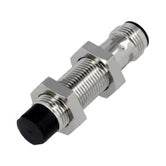 Sensor de proximidad inductivo M12, sin blindaje, distancia de sensado 5mm, PNP NC, conector M12