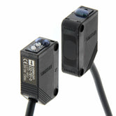 Sensor fotoeléctrico, Haz pasante (Emisor + Receptor), luz infraroja, rango 15m, fuente de voltaje 12-24Vdc, cable 2m