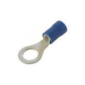 Terminal aislamiento nylon anillo 16-14 AWG tornillo #10 azul (paq. 100 pzas)