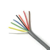 Cable de  Instrumentación, cobre suave clase B, calibre 18 AWG, formado por 8 conductores, aislamiento individual PVC, reunidos con cinta aluminizada y dren, forro total PVC, 300 V, 105ºC