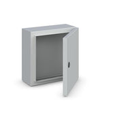 Gabinete metálico con puerta ciega y platina, RAL7035, 700X500X200 mm, sin tapa superior, 1SZR000001A0017