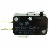 interruptor miniatura acción rápida con palanca de bisagra corta 15A 250V 1P2T