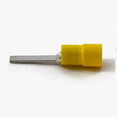 Terminal aislamiento nylon navaja 18mm largo 12-10awg amarilla (paq. 100 pzas)