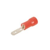 Terminal aislamiento vinilo macho 22-16 AWG rojo (paq. 100 pzas)