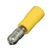 Desconectador tipo bala (macho), aislamiento de vinilo, 12-10 AWG 4-6 mmÂ², 5mm diam, amarillos, 50 piezas