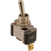 Interruptor de palanca (cola de rata) (toggle switch) 1P1T On-Off, 15A 125V; 10A 250V CA, 3/4 C.F. 240V