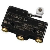 Interruptor Bá�sico de uso general con palanca corta de bisagra y rodillo 15A 220VAC/DC